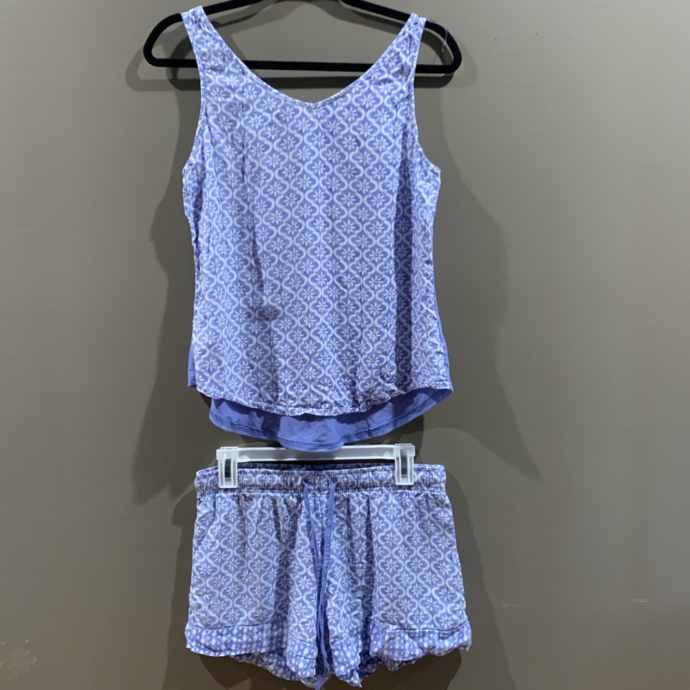 Comfy Blue Pajama tank top and short set!!!!